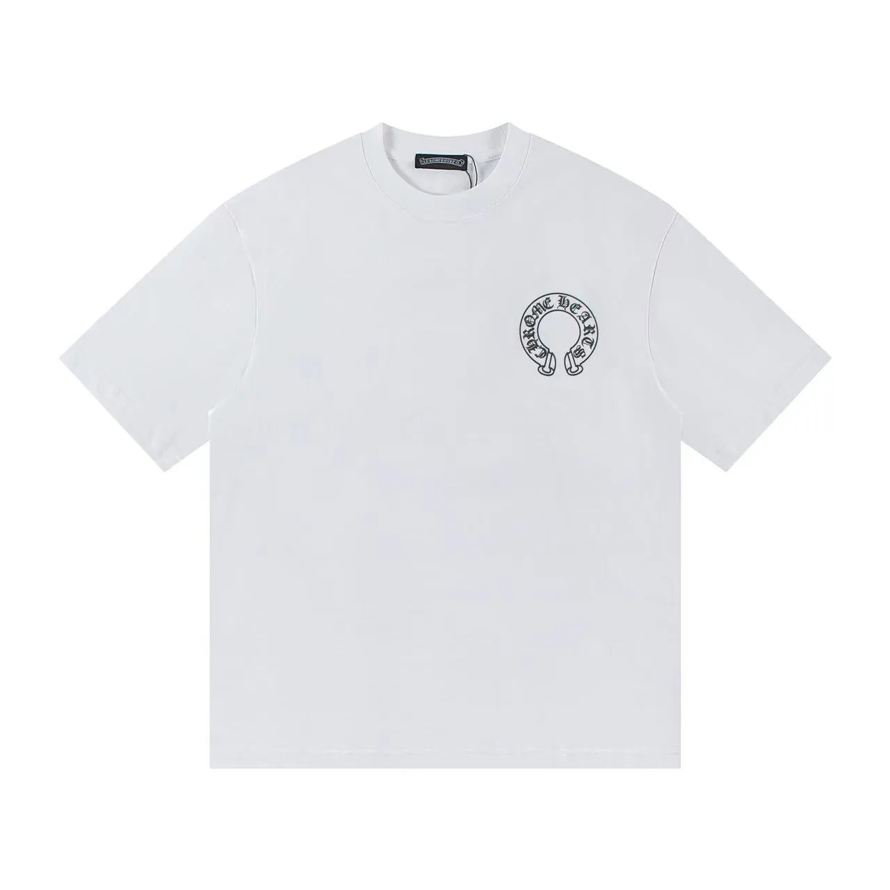 🅿️146 Style: 2025 new Croix Heart short-sleeved T-shirt Material: High version 300g double yarn combed cotton Size: S～XL Color: White Style number: Z002